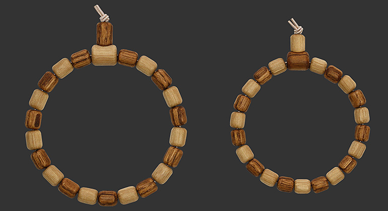 Partner-Armband-Set  Hainbuche & Esskastanie