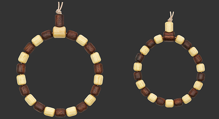 Partner-Armband-Set Tanne & Kaukasischer Nussbaum