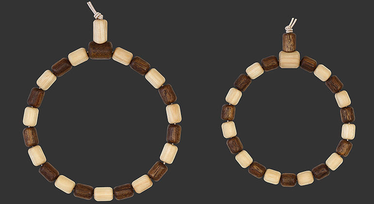 Partner-Armband-Set Walnussbaum & Eberesche