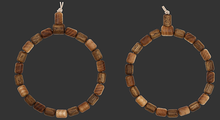 Partner-Armband-Set Walnussbaum & Ulme