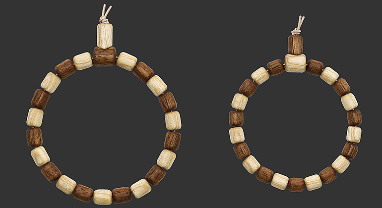 Partner-Armband-Set Walnussbaum & Zürgelbaum