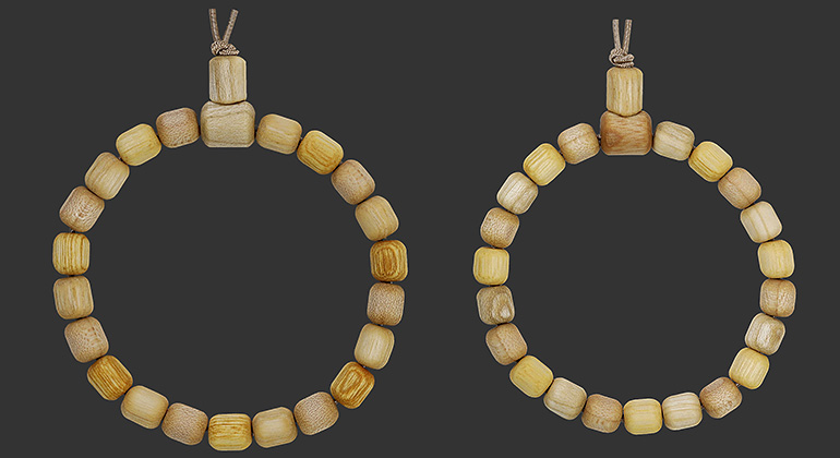 Partner-Armband-Set Zürgelbaum - Birke - Esche - Walnussbaum