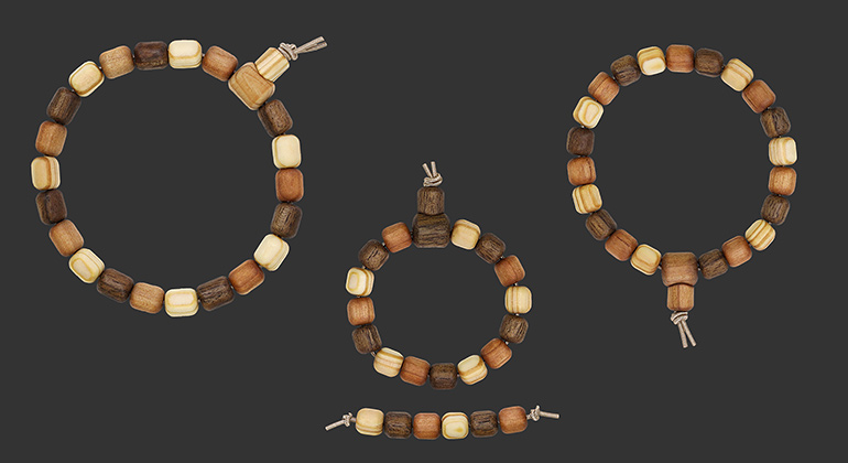Vater, Mutter & Kind Armband-Set Kiefer, Weidenbaum & Walnussbaum